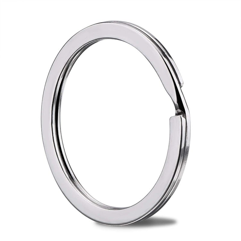 KINGFOREST 100-Pack 1 Inch Metal Key Rings (25mm) - Silver Split Keychain Rings for Keys, DIY Crafts, Home, Car & Office Accessories - Durable Nickel Flat Keyrings Bulk - Image 5